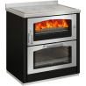 Compra Cocina de leña con horno de 7,5 kw inox serie domino