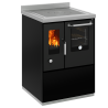 Compra Cocina de leña con horno negro serie eco modelo e60f de