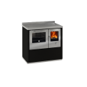 Cocina de leña con horno inox serie eco modelo e90 de 6 kw.