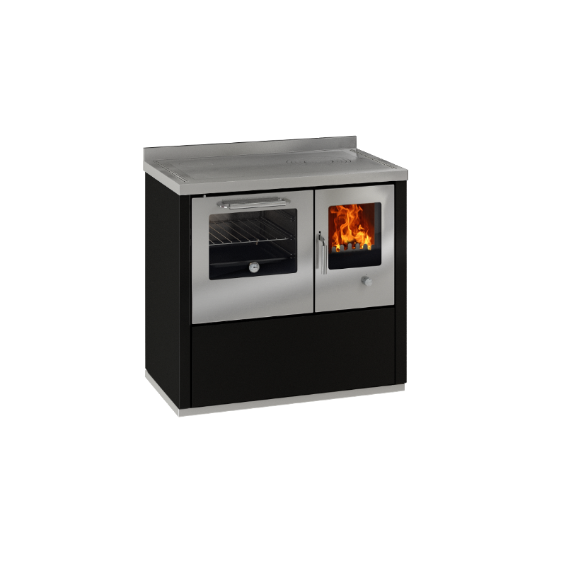 Compra Cocina de leña con horno inox serie eco modelo e90 de 6