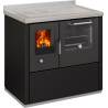 Compra Cocina de leña con horno negro serie eco modelo e90 de 6