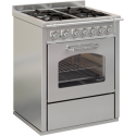 Cocina de gas modelo gd7 en acero inoxidable con horno eléctrico estático inox.