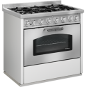 Cocina de gas modelo gd9 con maxi horno eléctrico estático inox.