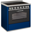Cocina de gas modelo gd9 con maxi horno eléctrico estático negro.