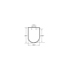 Compra Asiento roca the gap square compact blanco stock en