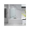Compra Mampara bañera modena 1 hoja 84 cm cromo vid tte stock