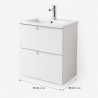 Compra Unik aleyda 2c 70x38f blanco mate: mueb+lavabo stock en