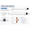 Compra Tubo coaxial ø80/125 c/ terminal de descarga horizontal
