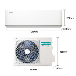 Compra Aire acondicionado split 1x1 hisense max comfort