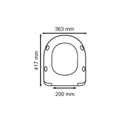 Asiento roca supralit ona compacto blanco stock
