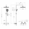 Compra Columna ducha termostatica telescopica blautherm redonda