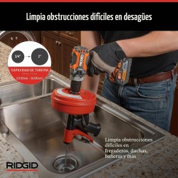 Compra Desatascador power spin+desatascador manual ridgid en