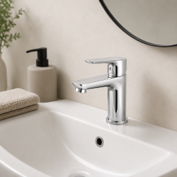 Compra Lile lavabo cromo stock en Saneamientos Pereda.