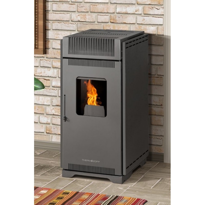 Estufa de pellet Thermozoff TZ-PLT 10 kW antracita