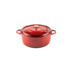 Cazuela alta de hierro fundido Hosse 20 cm roja