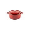 Cazuela alta de hierro fundido Hosse 20 cm roja