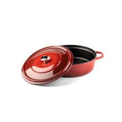 Cazuela alta de hierro fundido Hosse 20 cm roja