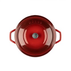 Cazuela alta de hierro fundido Hosse 20 cm roja