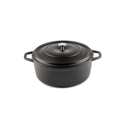 Cazuela alta de hierro fundido Hosse 28 cm gris