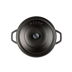Cazuela alta de hierro fundido Hosse 28 cm gris