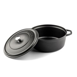 Cazuela alta de hierro fundido Hosse 28 cm gris