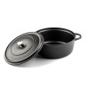 Cazuela alta de hierro fundido Hosse 28 cm gris