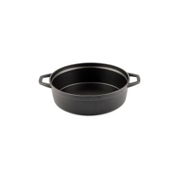 Cazuela baja de hierro fundido Hosse 26 cm gris