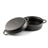 Cazuela baja de hierro fundido Hosse 26 cm gris