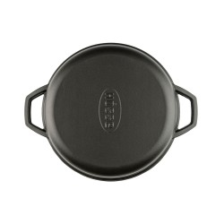 Cazuela baja de hierro fundido Hosse 26 cm gris