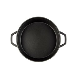 Cazuela baja de hierro fundido Hosse 26 cm gris
