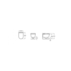In wash inspira mural rimless 675 dual blanco