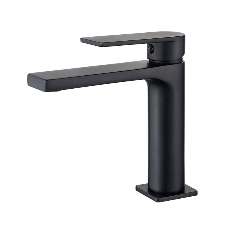 Grifo de lavabo bajo Alpha Aquagrif negro - Saneamientos Pereda
