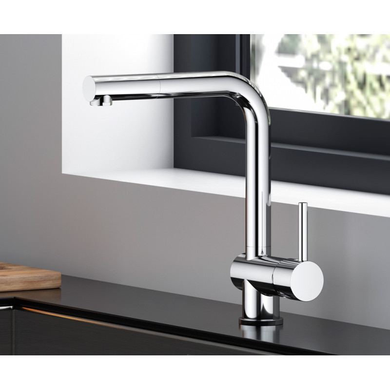 Luft v fregadero c/caño extraible cromo stock Luft v fregadero c/caño extraible cromo stock