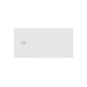 Plato terran textura grava 140x80 blanco stock