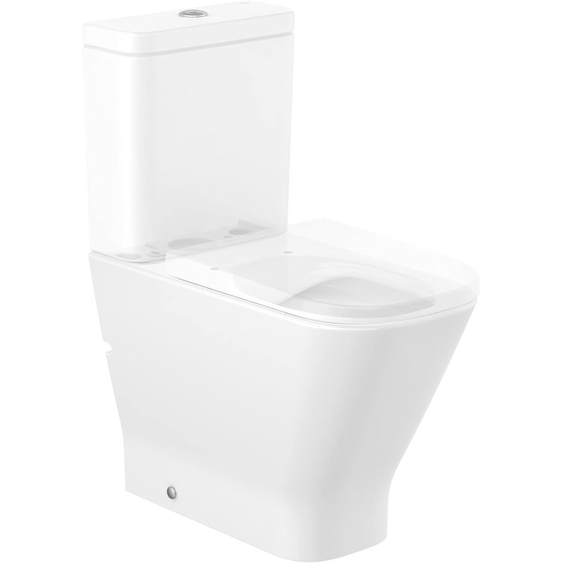 Compra Taza roca the gap comfort square rimless blanco stock en
