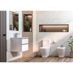 Compra Taza roca the gap comfort square rimless blanco stock en