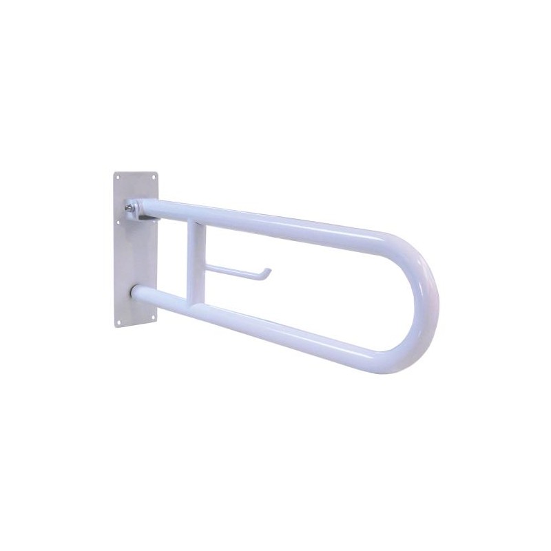 Compra Barra abatible nofer 80 cm acero blanco en Saneamientos