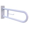 Compra Barra abatible nofer 80 cm acero blanco en Saneamientos