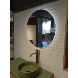 Espejo round diametro 80 luz led stock