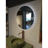 Espejo round diametro 80 luz led stock