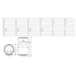 Compra Termo electrico baxi v550 50 litros 610x433x451 hasta