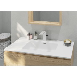 Encimera etna 101x46 blanco mate stock