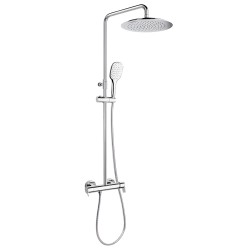 Columna ducha monomando blautherm cromo rociador 30 cm