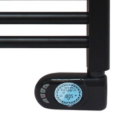 Radiador toallero negro electrico 400 w - Saneamientos Pereda