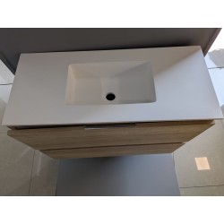 Encimera solid qube 45 61x1.2hx46f centrado c/orificio para