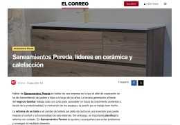 SANEAMIENTOS PEREDA en El Correo: líderes en cerámica y calefacción en Bilbao y Barakaldo
